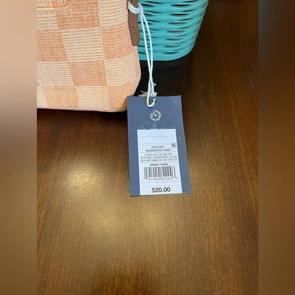 NWT Universal Thread Checkered Addison Crossbody Bag in Orange - Picture 9 of 10